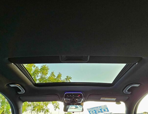 the inside of a car