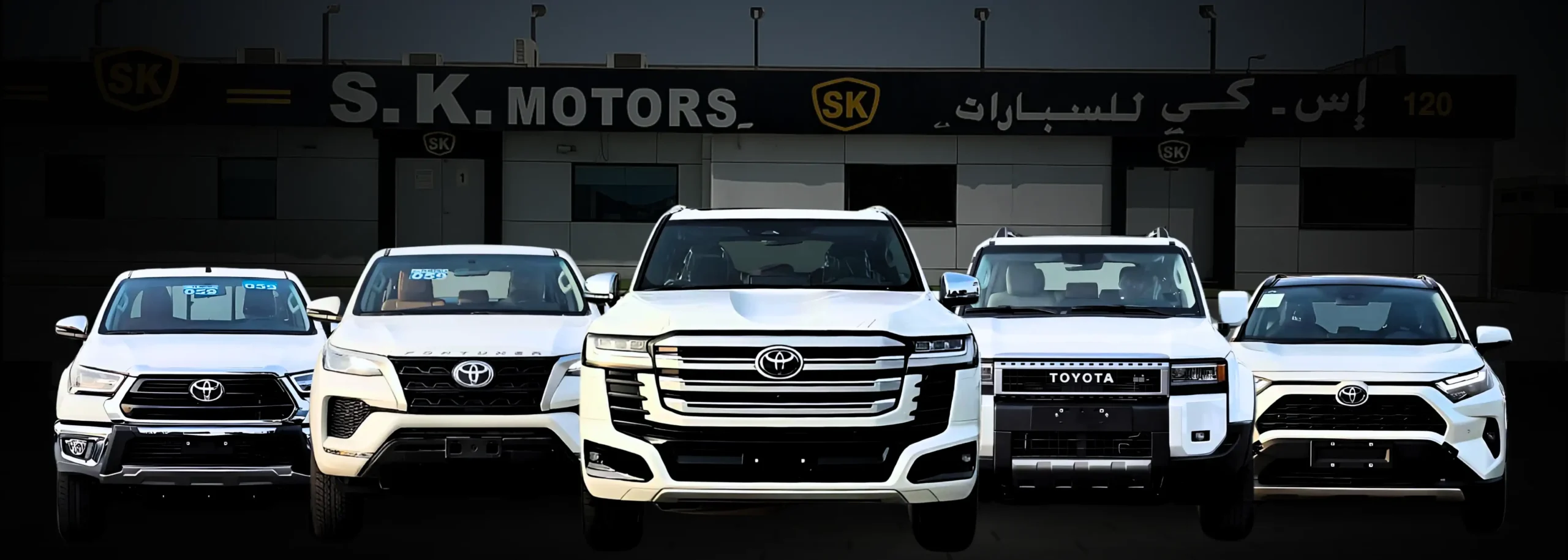 Toyota Cars at SK Motors Dubai