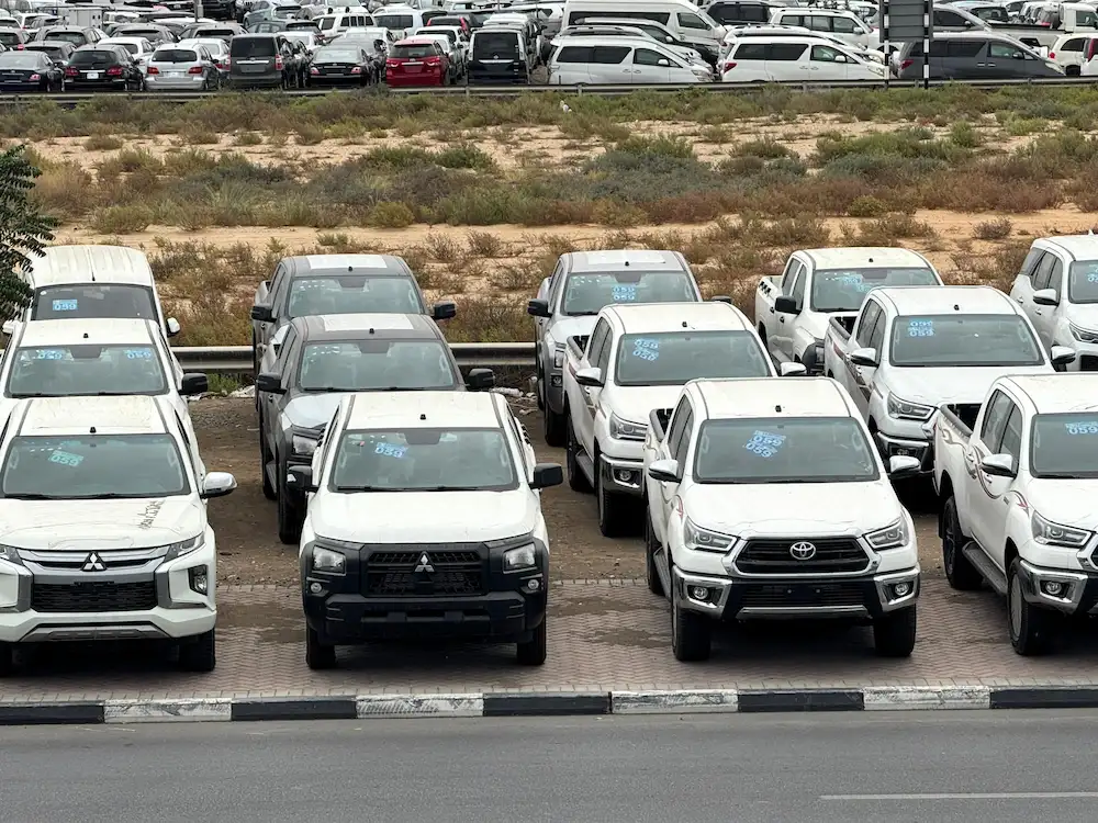 Car exporters in UAE